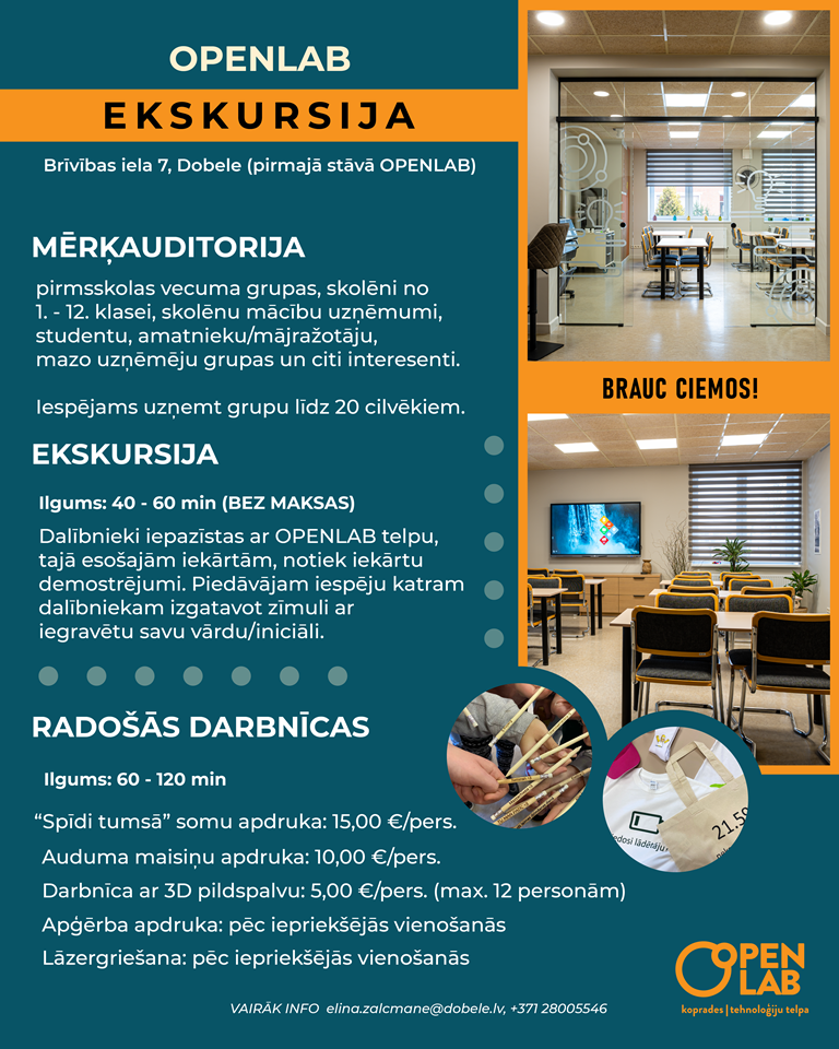 Open lab piedāvājums