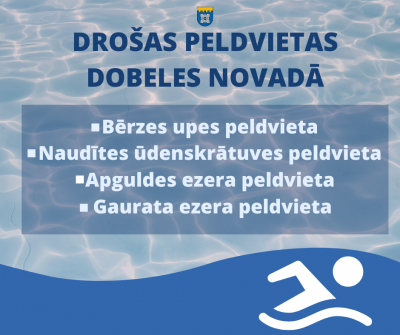 drošas peldvietas Dobeles novadā