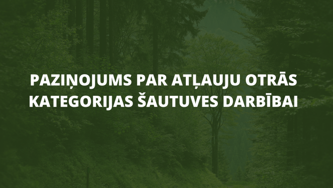 paziņojums