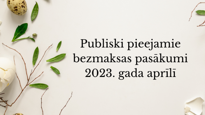 pasākumi aprīlī