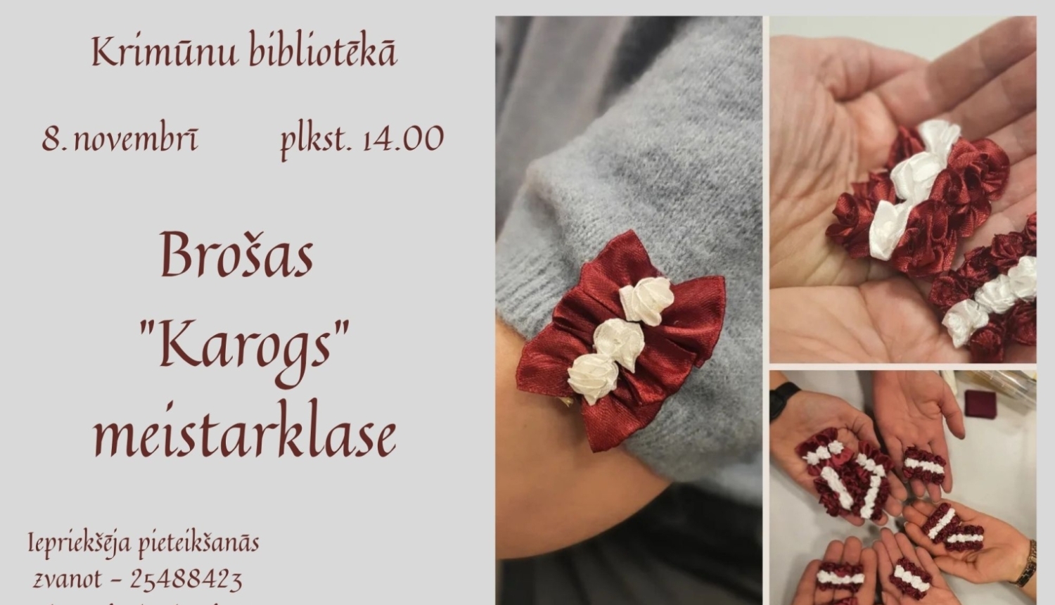 brošas meistaklase