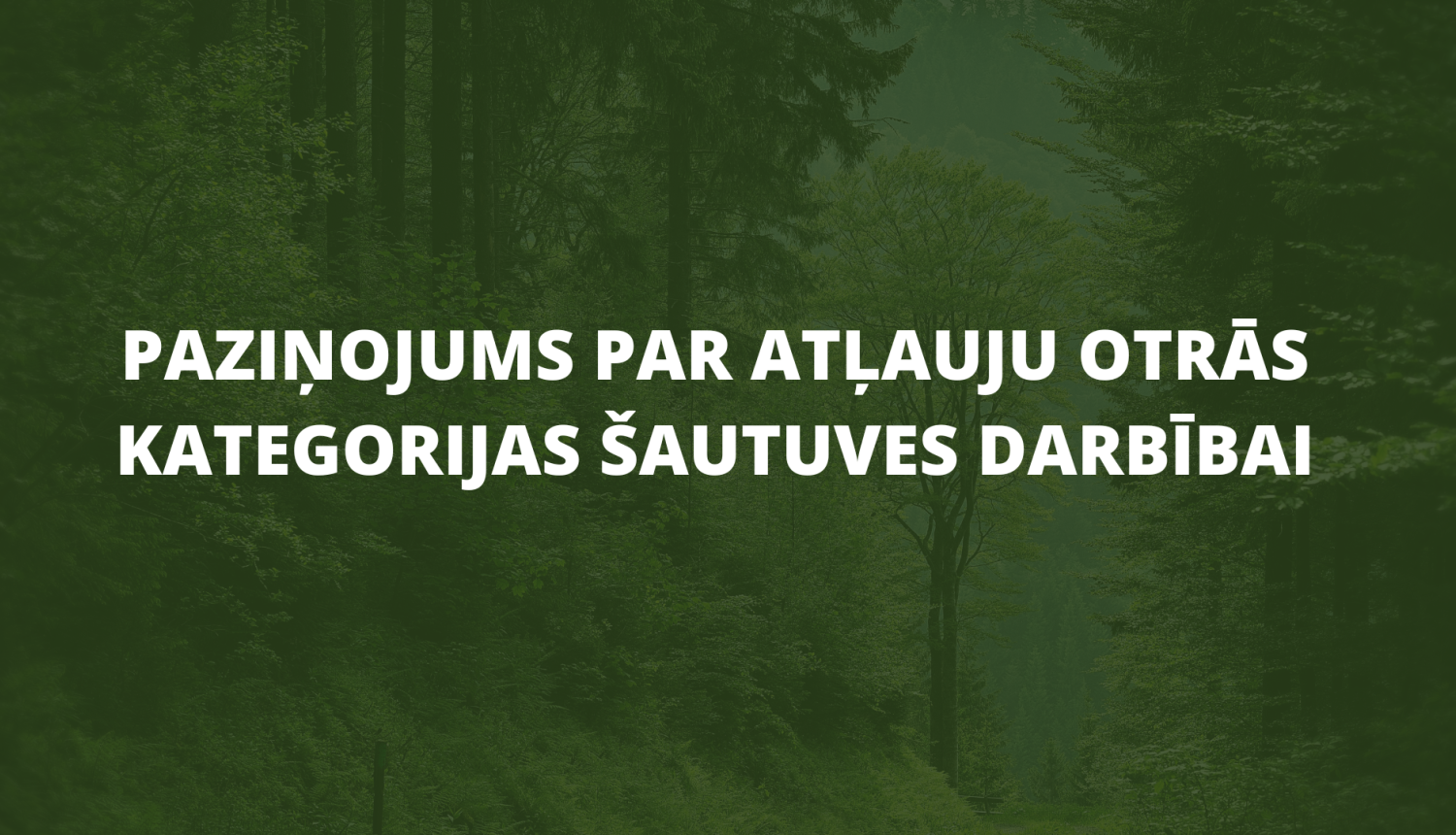 paziņojums