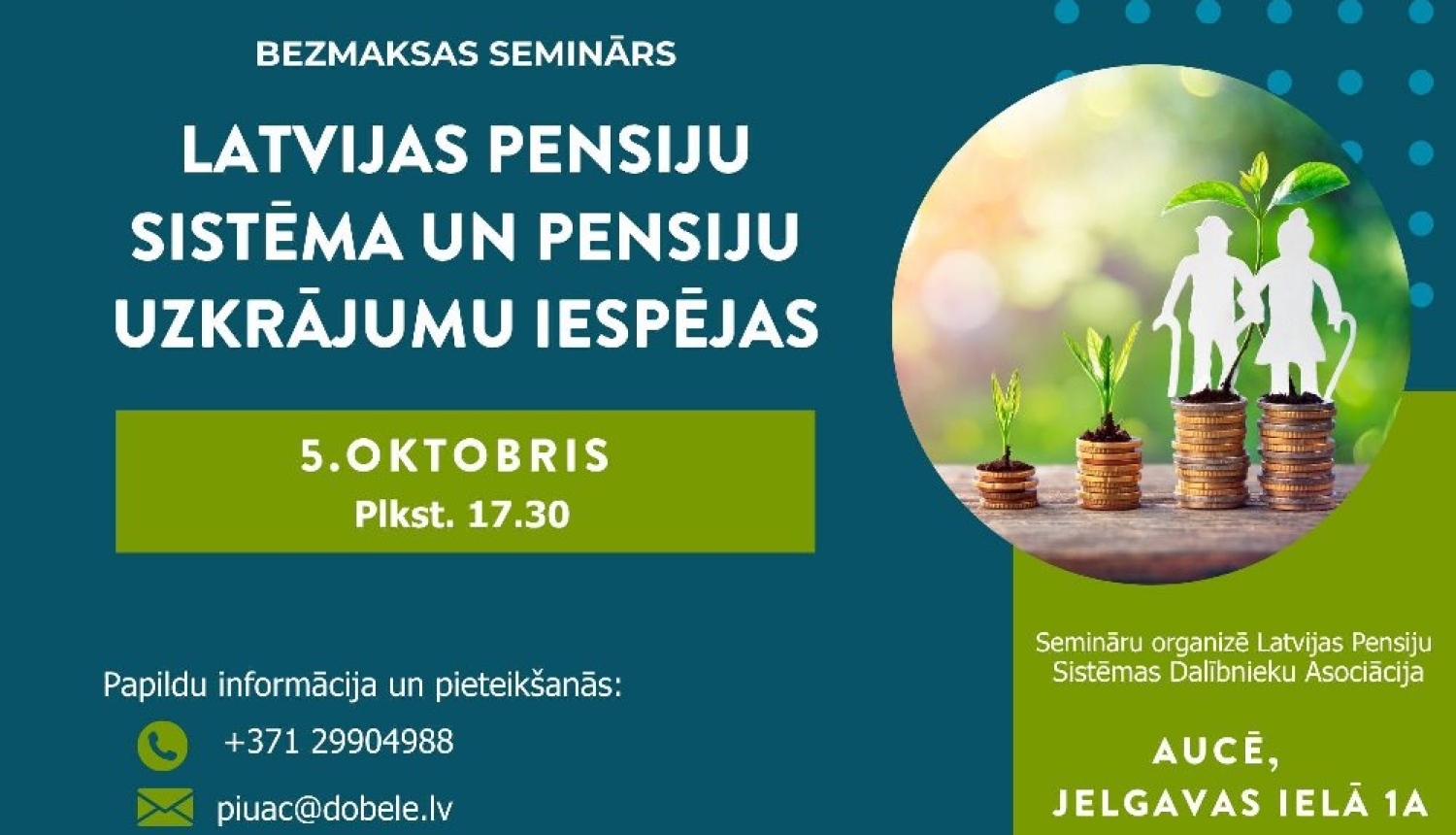 Seminārs par pensiju līmeņiem