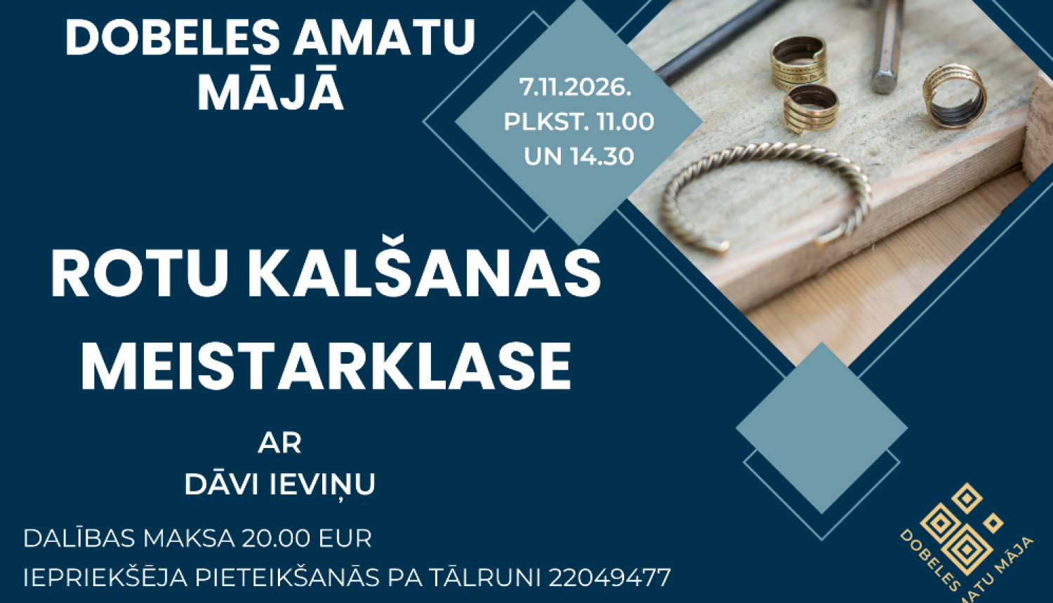 Rotu kalšana Amatu mājā 2026