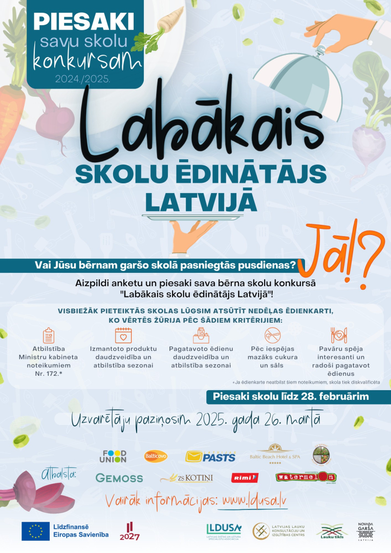 Labākais skolu ēdinātājs 24/25
