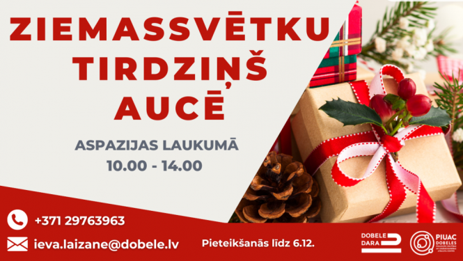 Ziemassvētku tirgus Aucē 15.12.24.