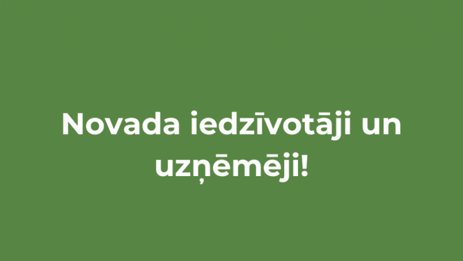 Novada iedzīvotāji un uzņēmēji