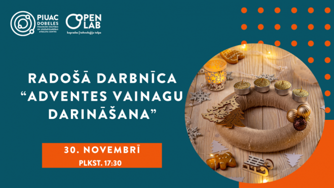Adventes vainagu gatavošana 30.11.2023. PIUAC