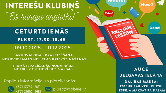 Angļu valoda Aucē