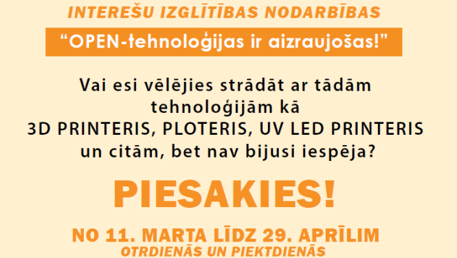 Nodarbības jauniešiem OpenLab