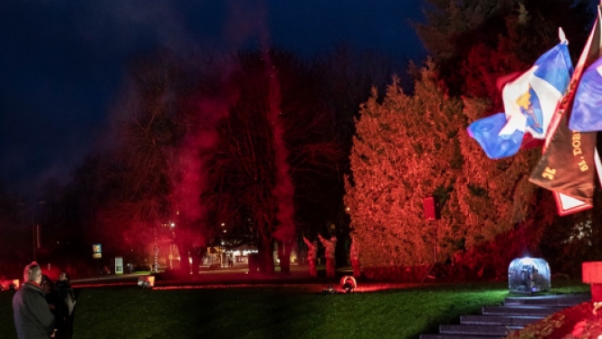 Latvijas Republikas proklamēšanas 102. gadadiena 18.11.2020. Foto G. Janševskis