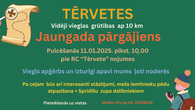 Tērvetes Jaungada pārgājiens