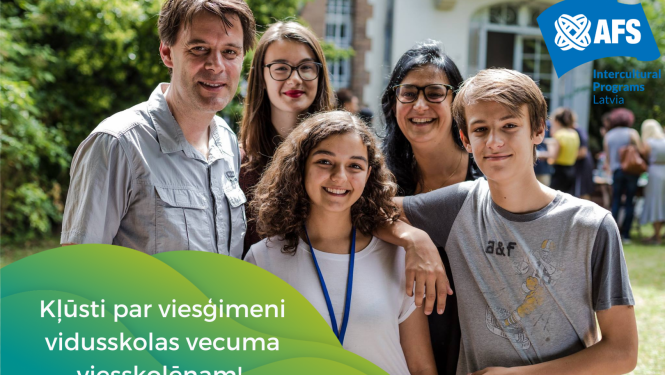 kļūsti par viesģimeni