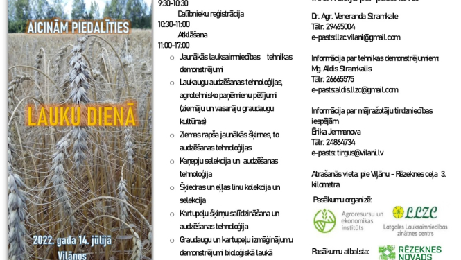 Pasākuma “Lauku diena”