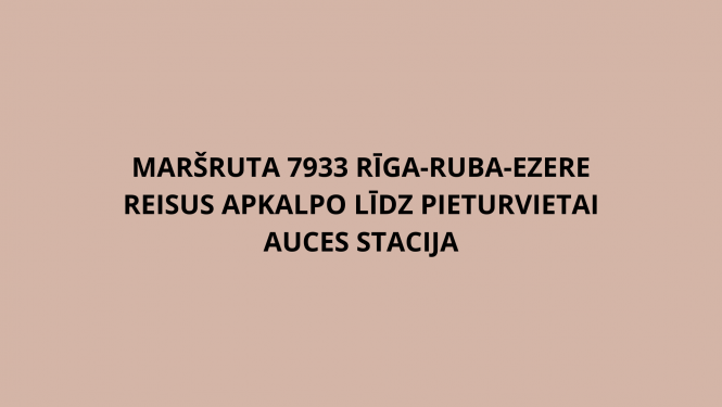 MARŠRUTS
