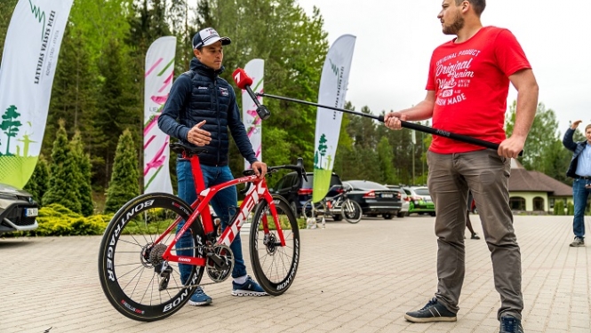 03.06.2020. Latvijas valsts mežu Kalnu Divriteņu maratona 2020 preses konference Pokaiņu mežā. Foto: Ģirts Kehris