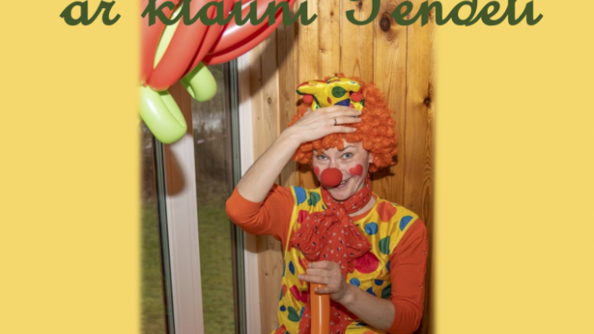 pasākums ar klauni Pendeli