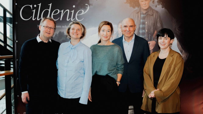 Mediju pasākuma publicitātes fotogrāfija