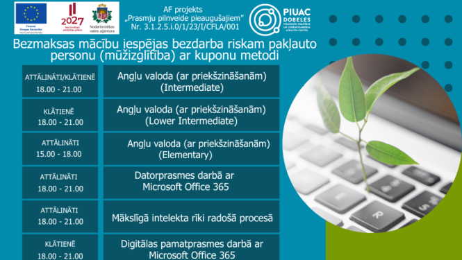 Mūžizglītības piedāvājums PIUAC