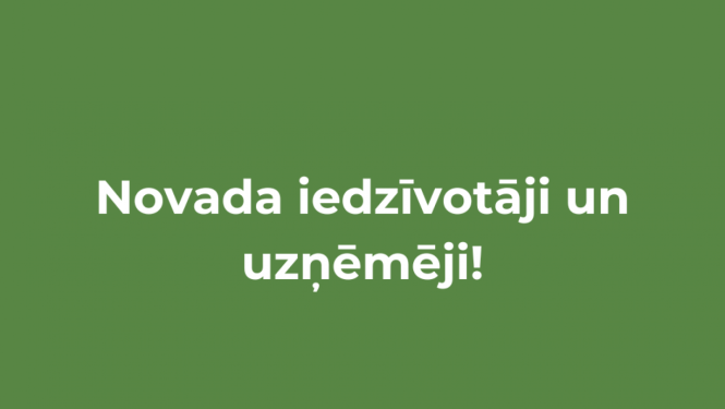 Novada iedzīvotāji un uzņēmēji