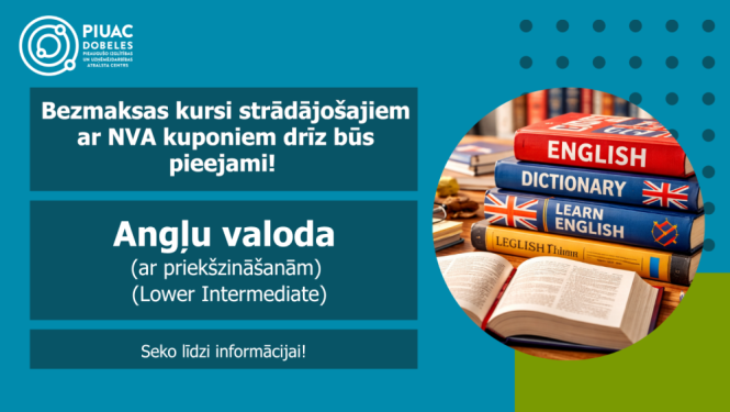 Angļu valoda ar NVA kuponiem