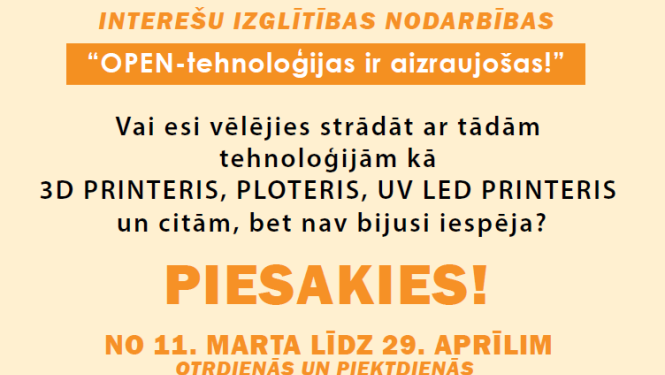 Nodarbības jauniešiem OpenLab