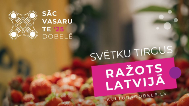 Dobeles pilsētas festivāla 2025 tirgus