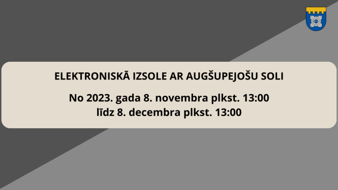 Elektroniska izsole ar augšupejošu soli