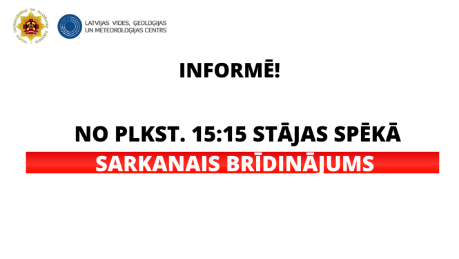 sarkanais brīdinājums