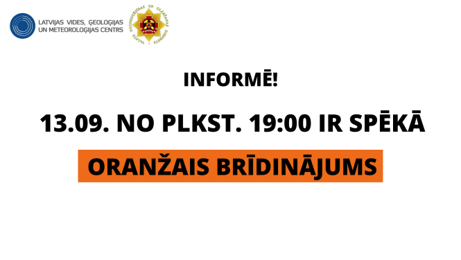 Oranžais brīdinājums