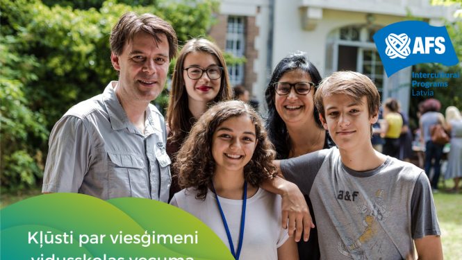 kļūsti par viesģimeni