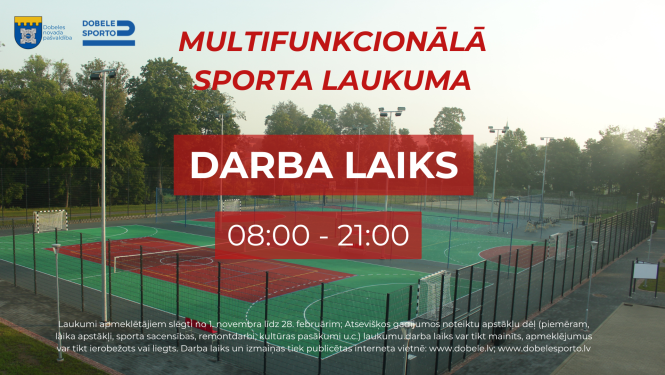 sporta laukum darba laiks