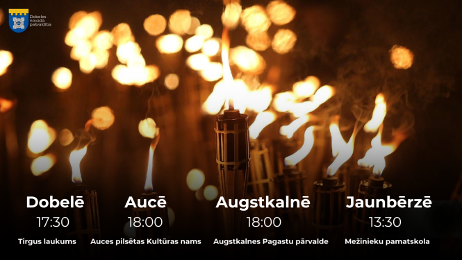 Lāpu gājiens Dobeles novadā