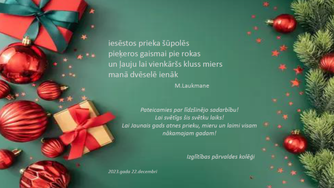 Ziemassvētku apsveikums