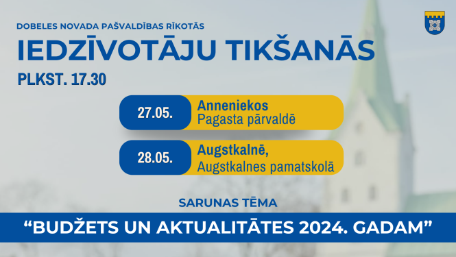 Iedzīvotāju tikšanās Dobeles novadā