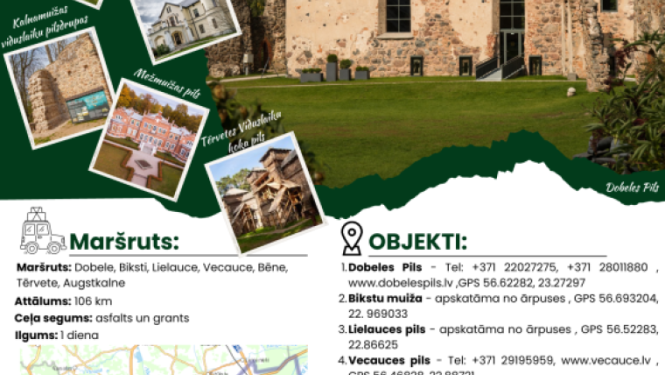 maršruti un objekti