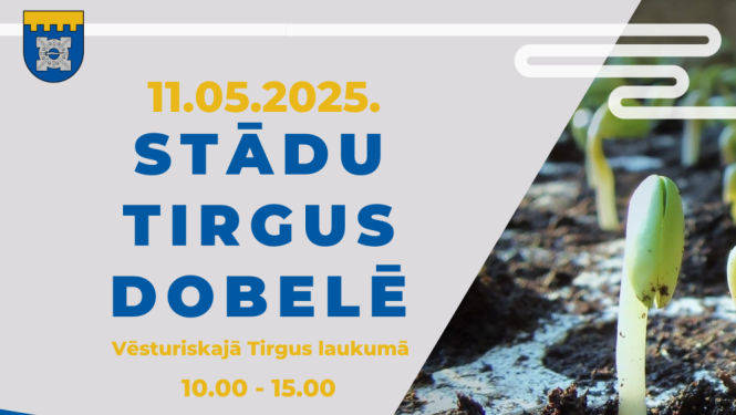 Stādu tirgus Dobelē 2025