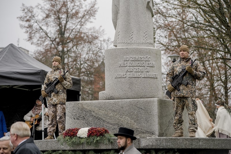 18.11.2019. Latvijas Republikas proklamēšanas 101. gadadienas atzīmēšana. Foto: Kaspars Krauze