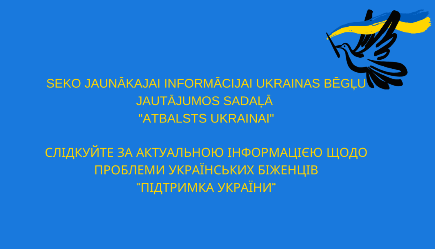 seko informācijai atbalsts ukrainai