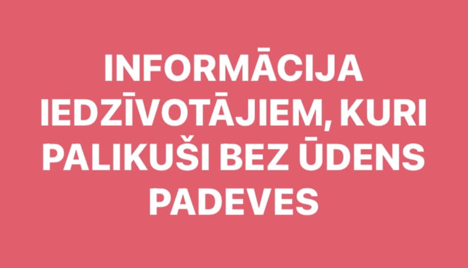 Informācija iedzīvotājiem 