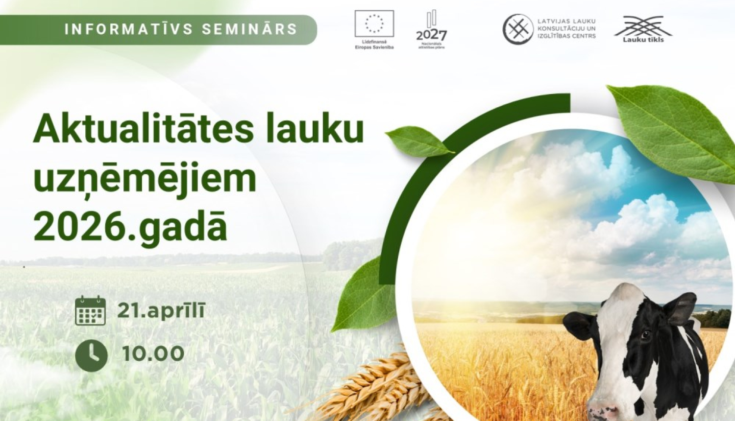 Aktualitātes lauksaimniekiem 2026