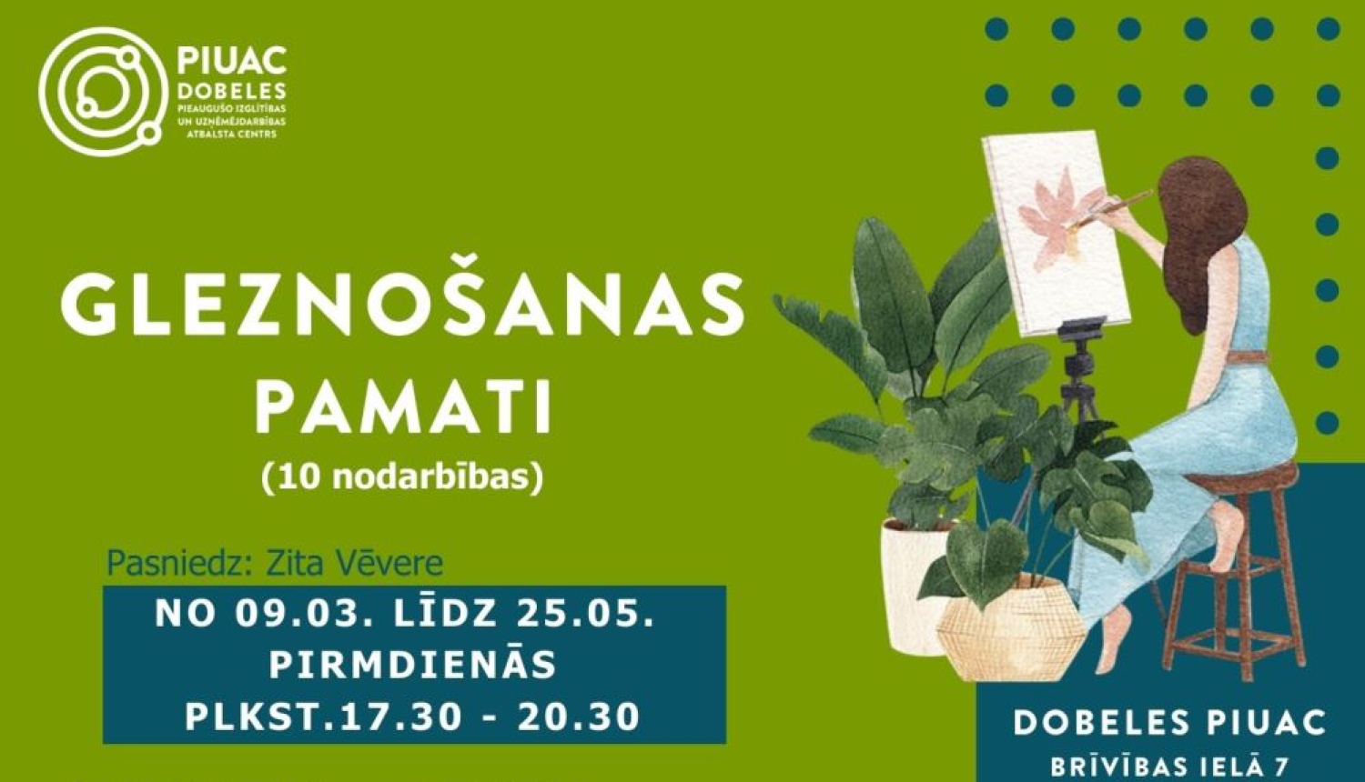 Gleznošanas pamati 2026 PIUAC