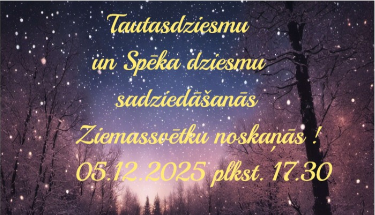 Sadziedāšanās 05.12.2025.