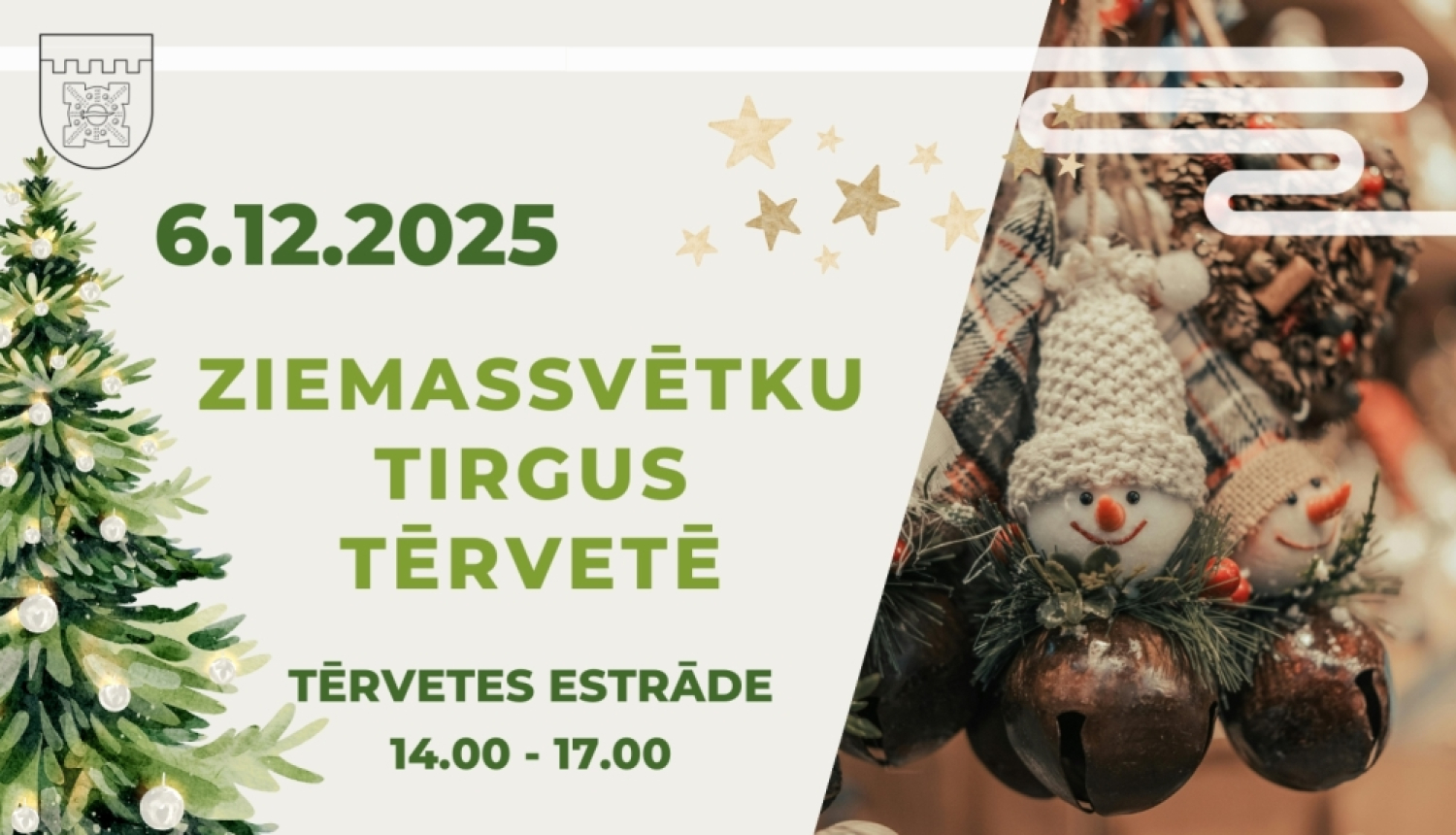 Ziemnassvētku tirgus Tērvetē 2025
