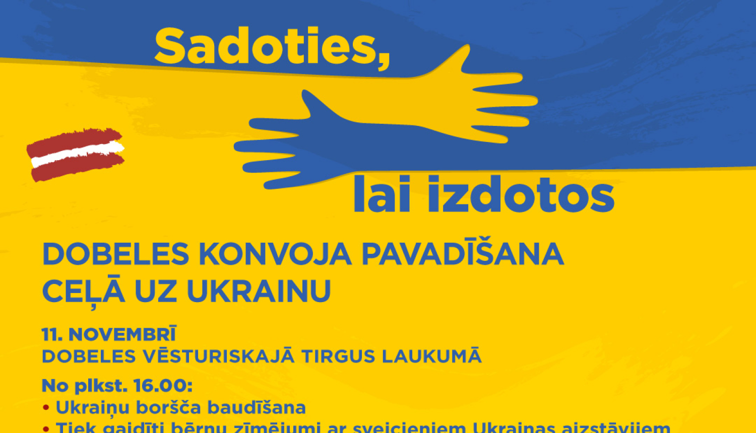 Dobeles konvoja pavadīšana ceļā uz Ukrainu