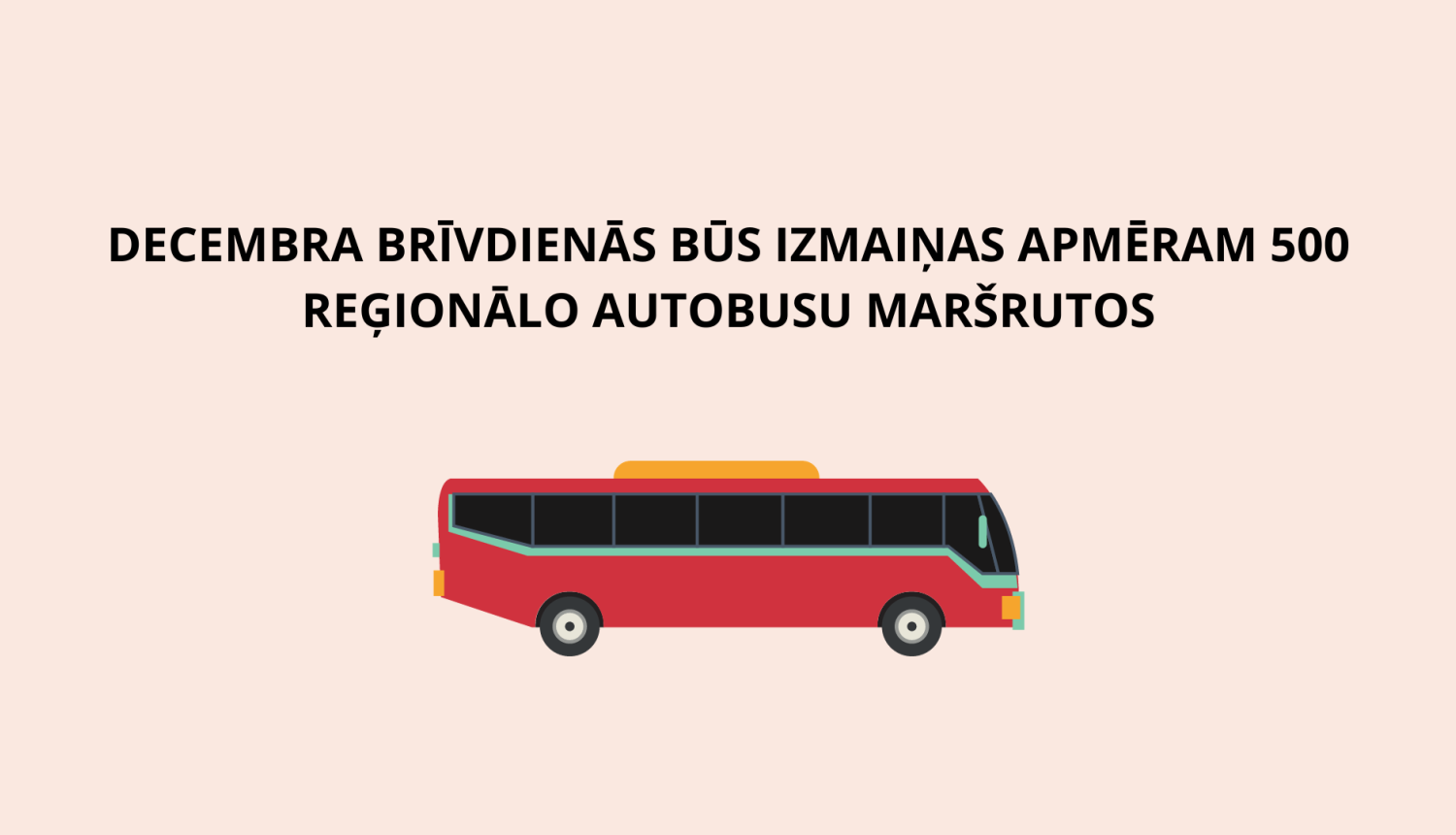 izmaiņas autobusa maršrutos