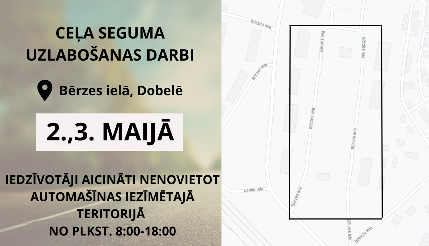 Ceļa seguma uzlabošana