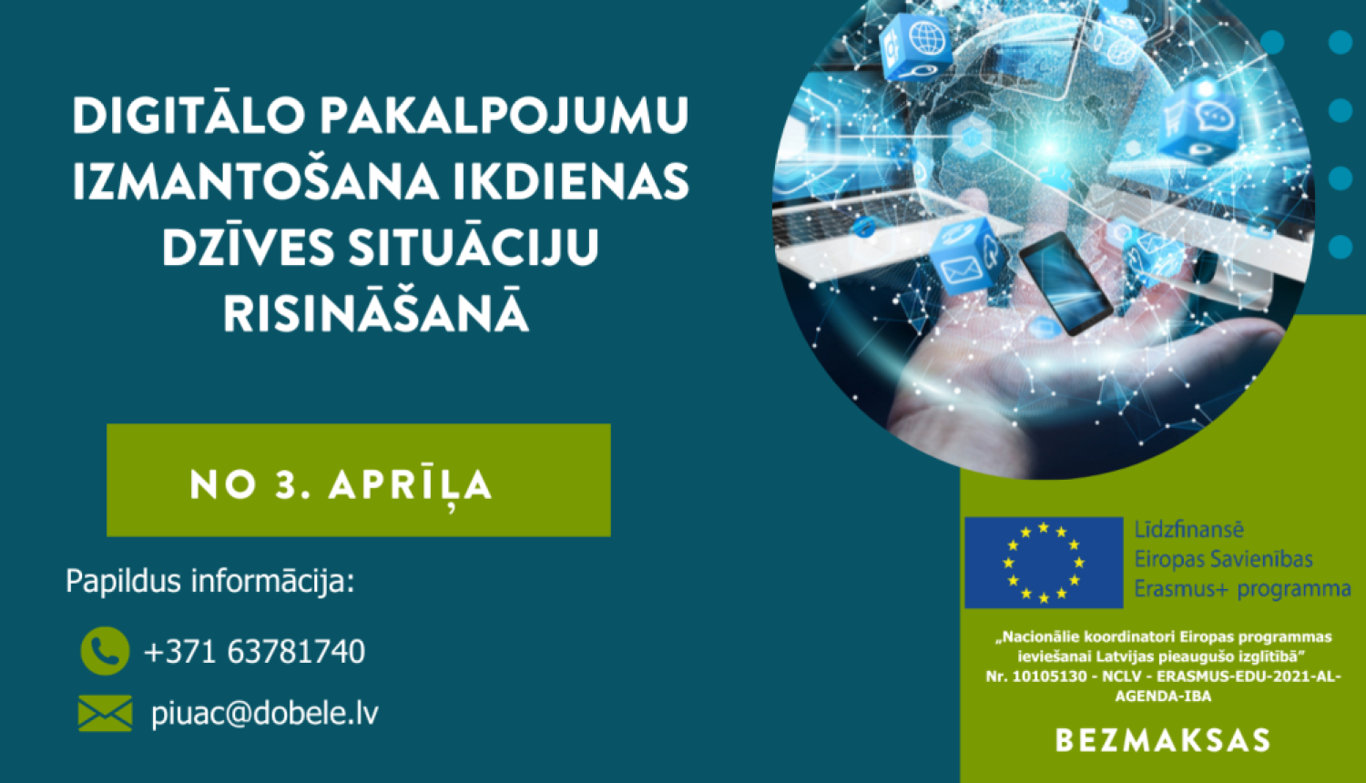 Bezmaksas kursi no 03.04.23.