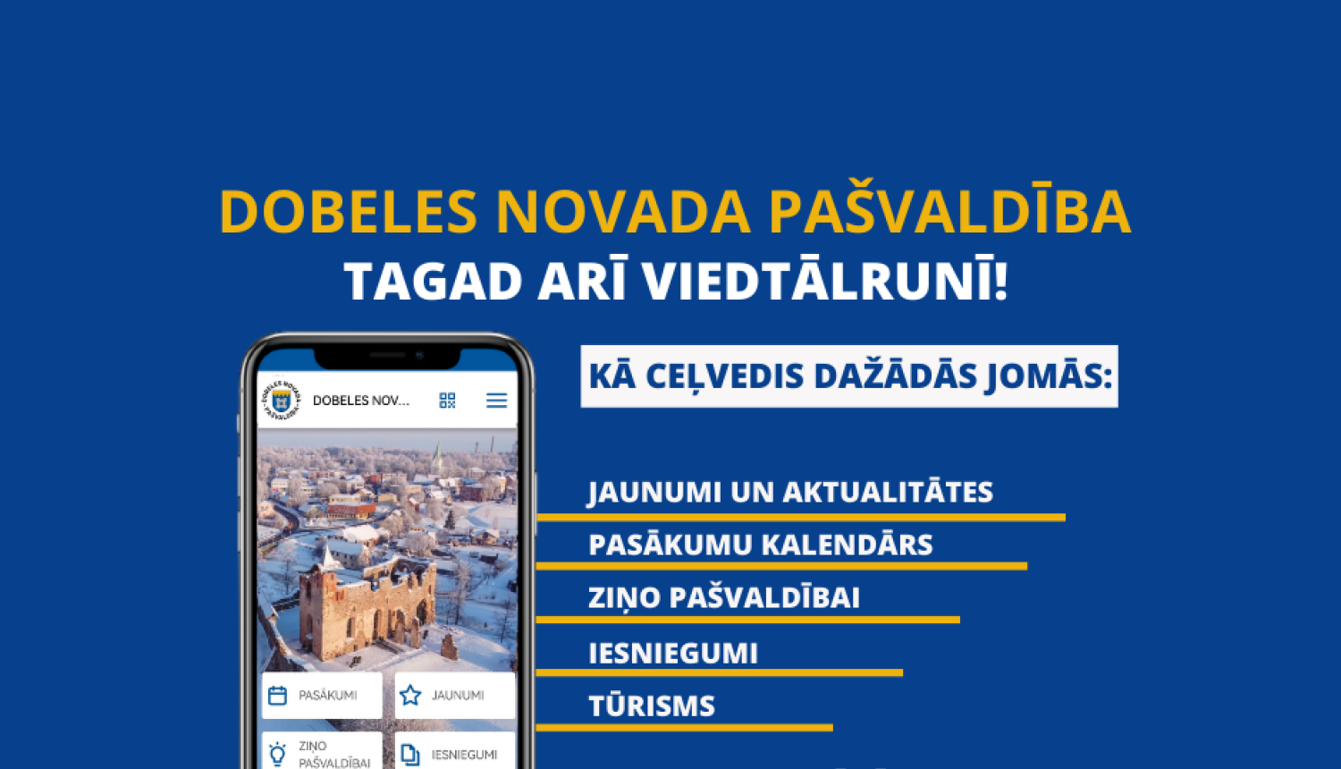 mobilā lietotne Dobeles novads