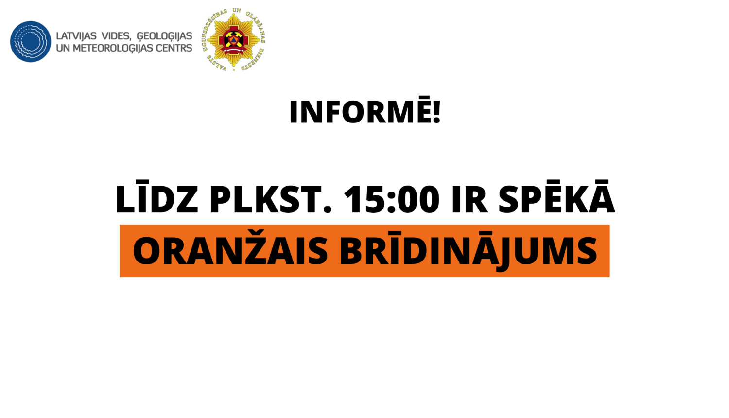 oranžais brīdinājums